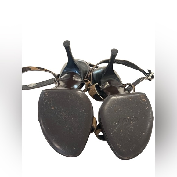 Moschino leopard print pony calf hair sandals - Picture 12 of 12